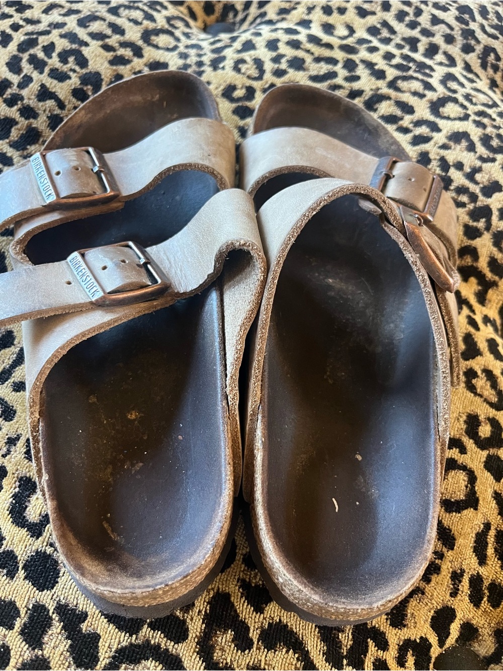 Birkenstock Arizona Taupe Brown Suede Leather Sandals SZ 39(8) - Picture 8 of 10